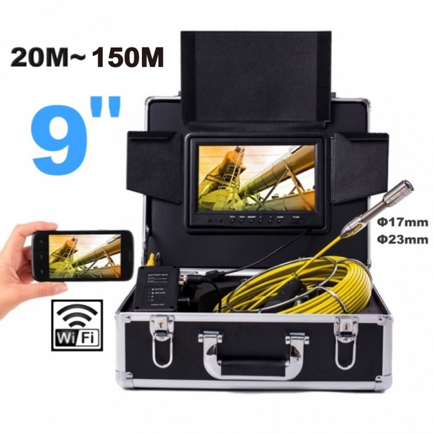 CJ9 Series 9 Wifi LCD Pipe Inspection Camera Sewer Drain Videoscope
