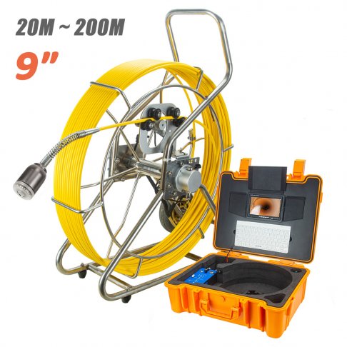 P39G Series 9" LCD Pipe Inspection Camera Sewer Drain Video Borescope