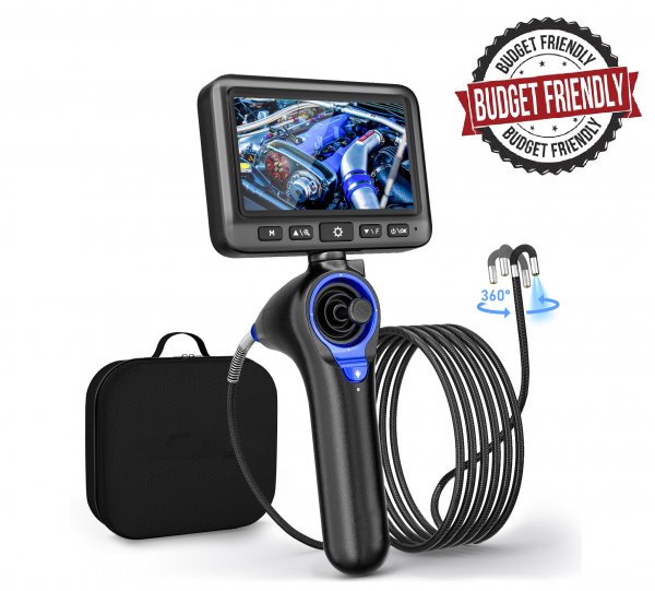 JS5 Series 5＂ HD Video Borescope Tungsten Probe 360°